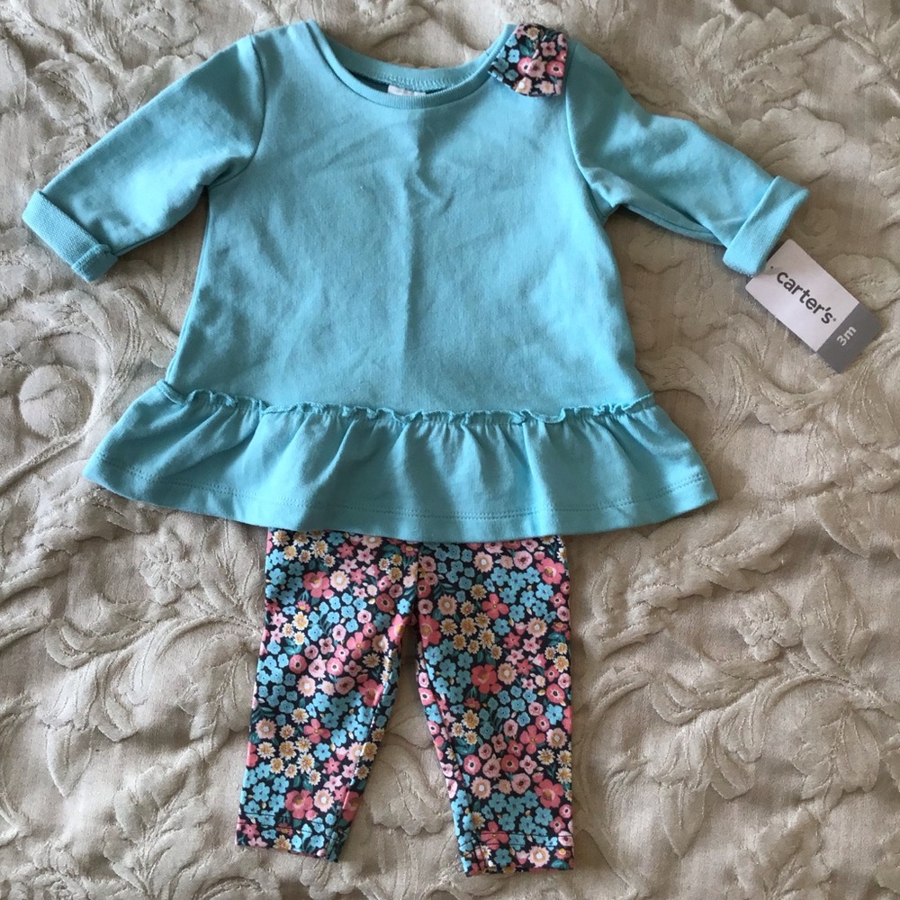 NWT. Teal Two Piece Set.